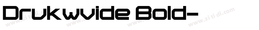 Drukwvide Bold字体转换